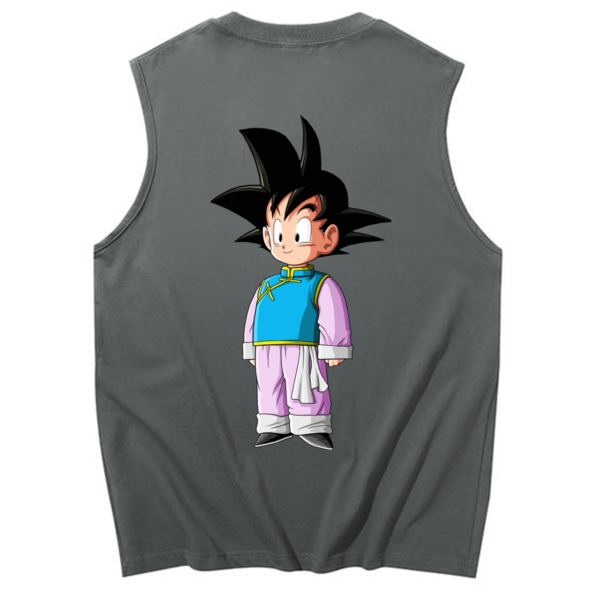 （画像用） ドラゴンボール 孫悟空（そん ごくう）Son Goku カカロット DRAGON BALL Kakarotto コットン100％タンクトップ（背面プリント）